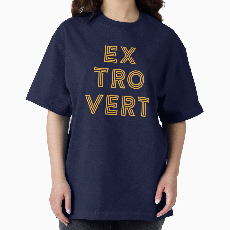 Extrovert - Yellow Print by teeworthy