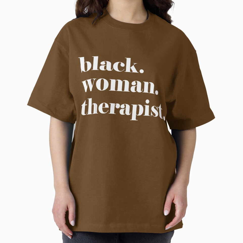 Black Woman Therapist, Black Counselor, Black Therapist T-Shirt by RKdrawings