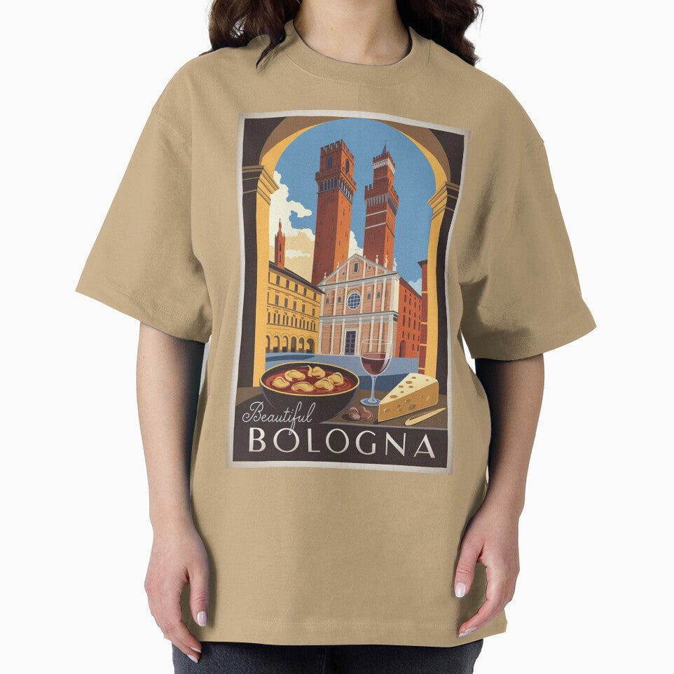 Bologna Vintage Travel Poster by TravelerRat