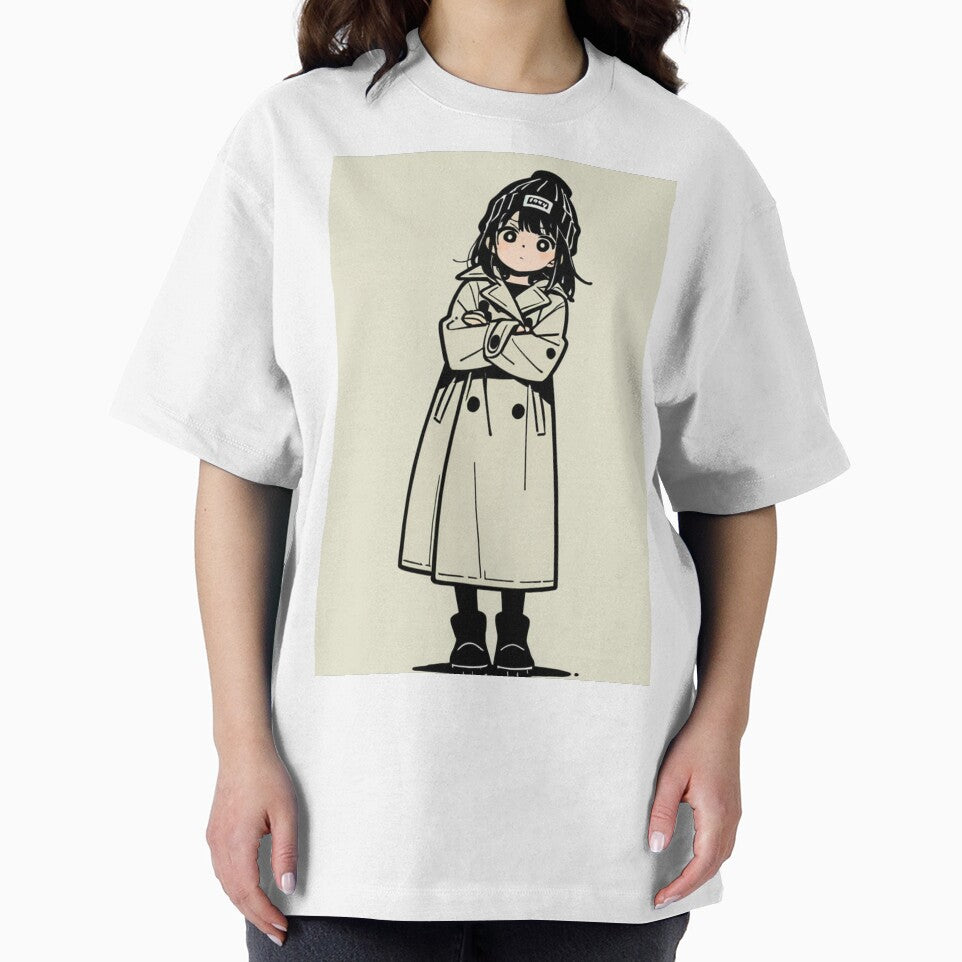 Fashion - Man in Beige Trench Coat Beanie Streetwear Anime by AnimeShin
