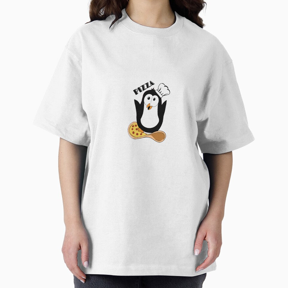 Pizza Penguin! Cute Penguin On Flying Magical Pizza! by Firejuice