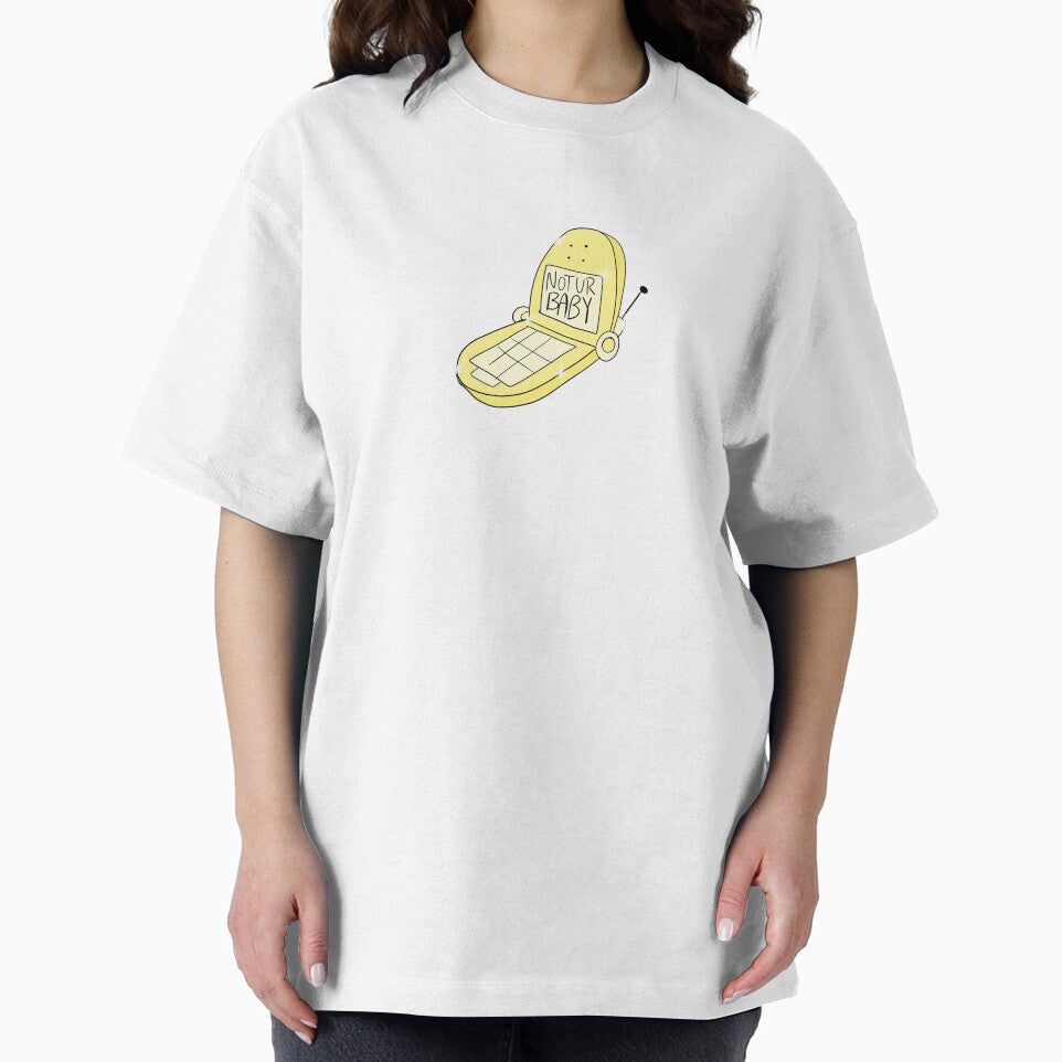 Not Ur Baby Flip Phone (yellow) by gross-girl99