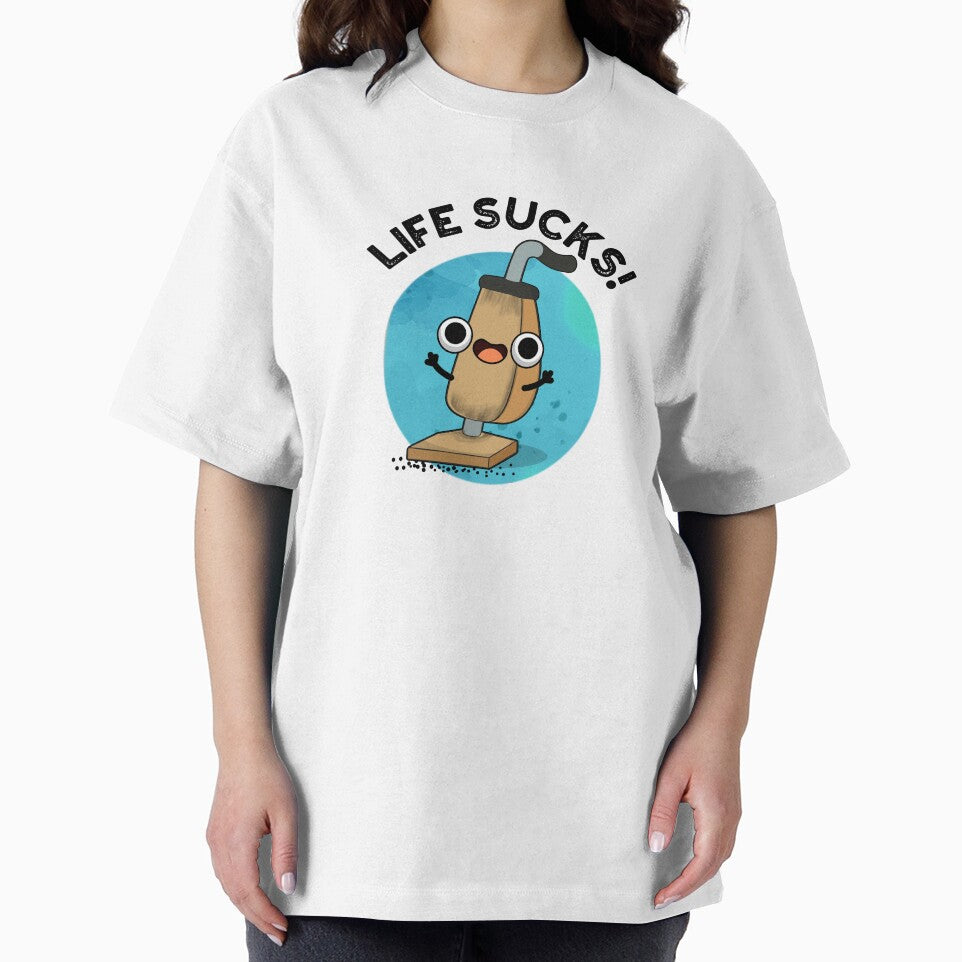 Life Sucks Funny Vacuum Cleaner Pun by punnybone