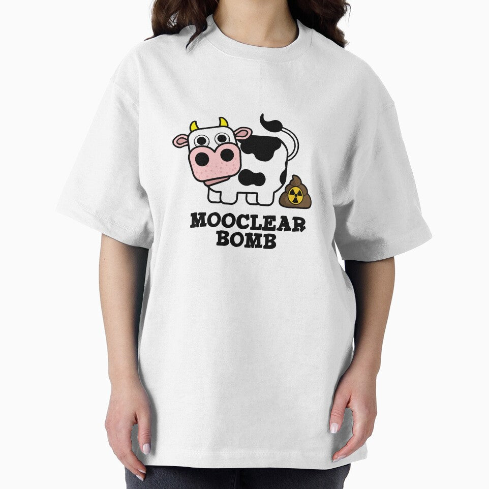 Mooclear Bomb Cute Cow Pun by punnybone