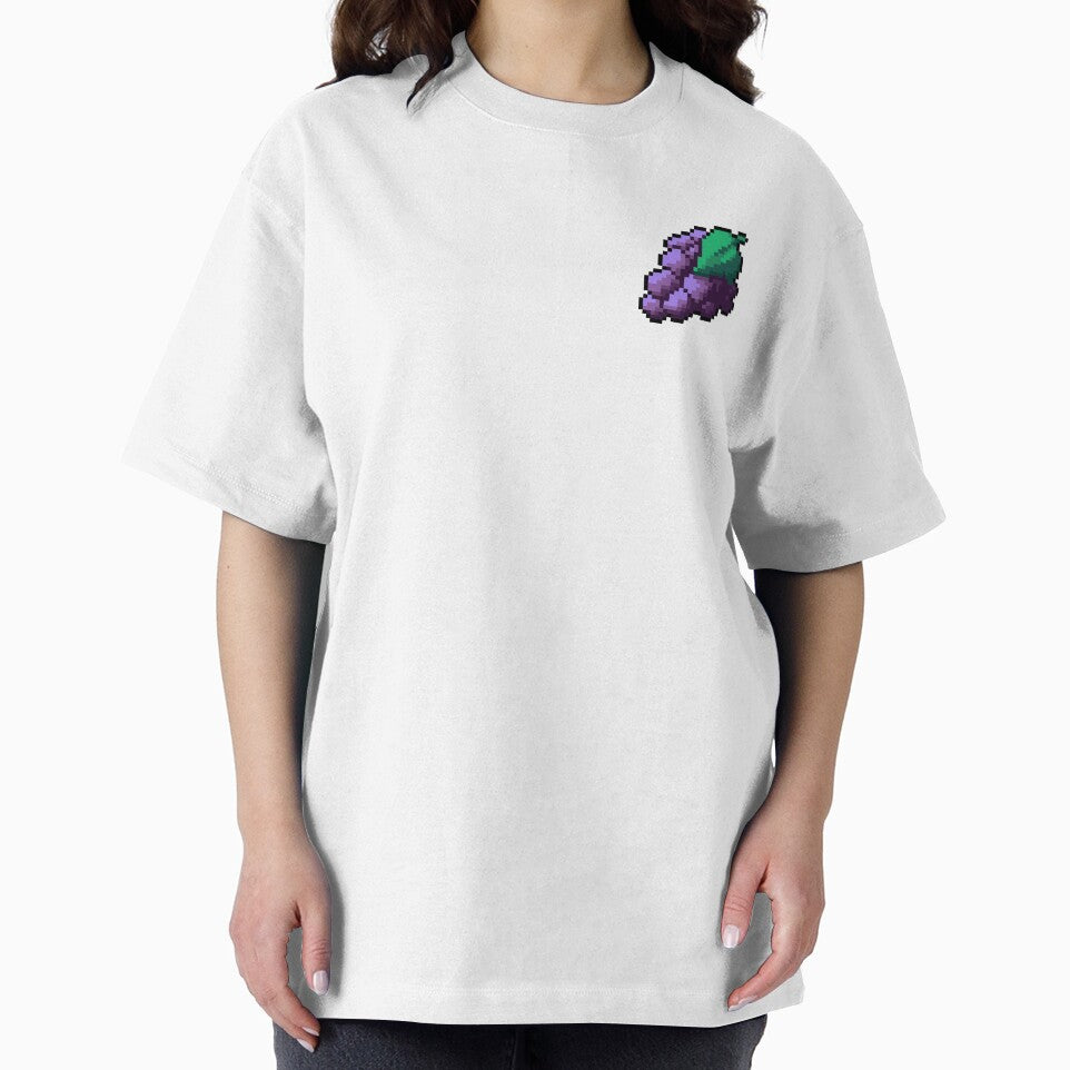 Pixel Purple grape - pixel food art by LittleFoodShop