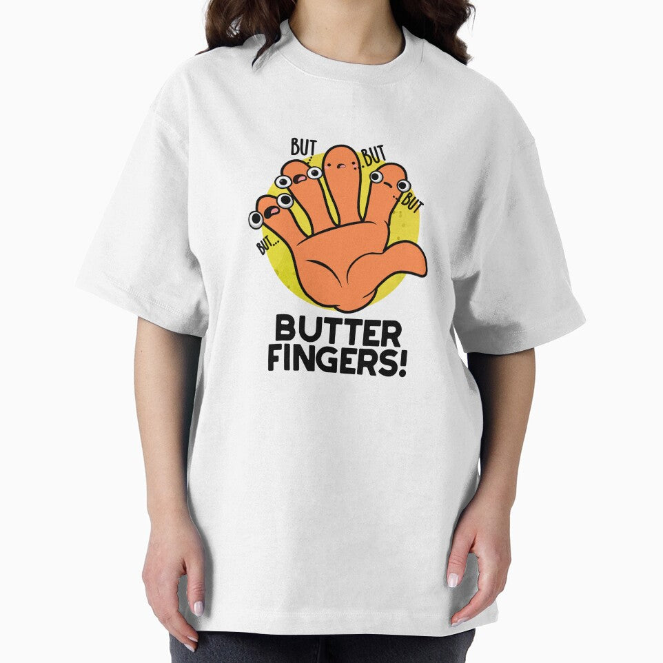Butter Fingers Cute Anatomy Pun by punnybone