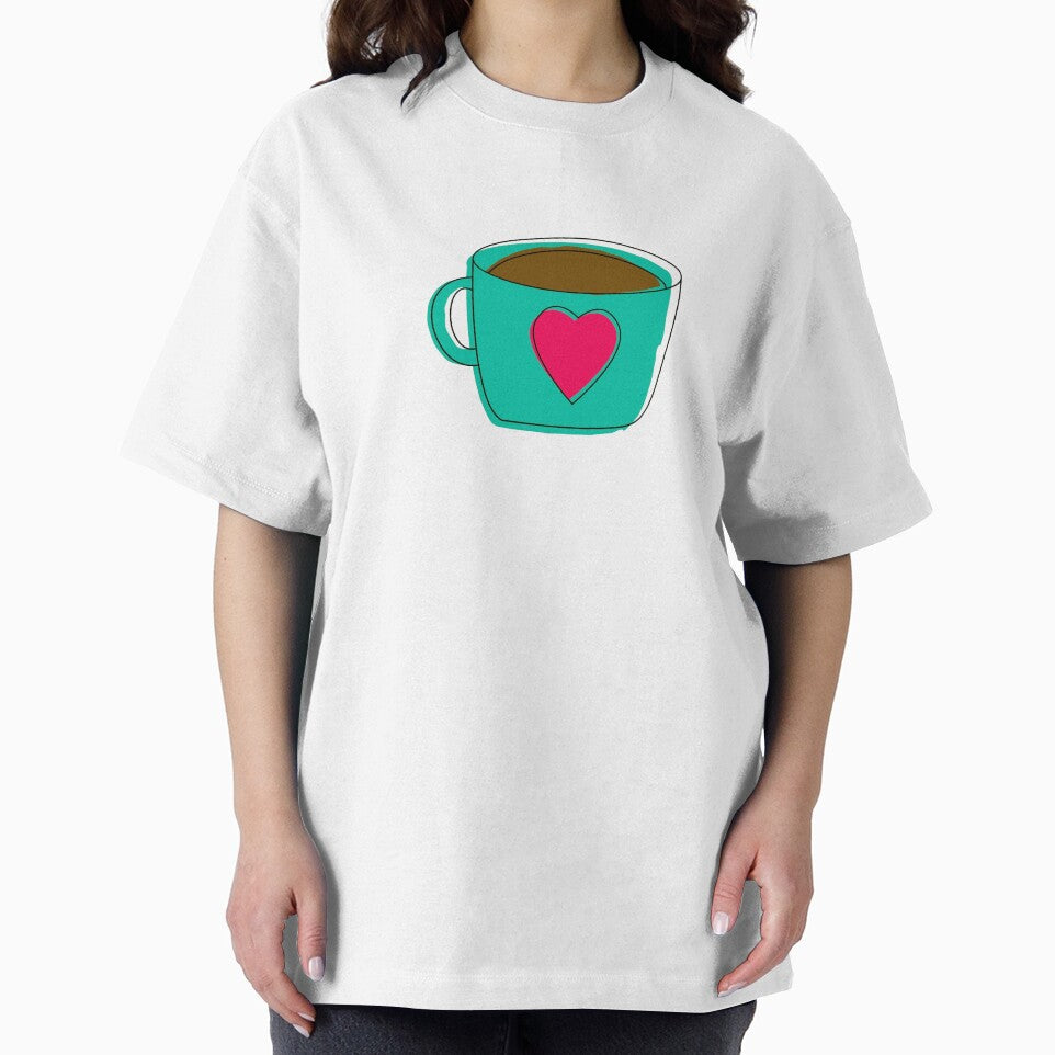 Green Coffee Mug Cup Red Heart Design Gifts by TheGreekGuy