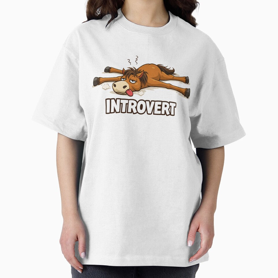 Funny introvert. Introvert humor. Tired introvert. Antisocial concept for a shirt and gift by Omefis