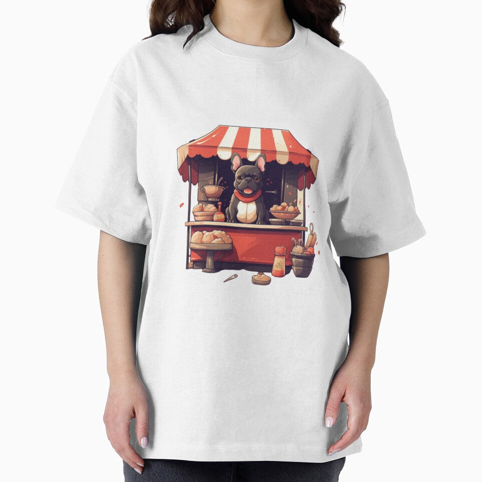 Frenchie Selling Food at a Food Stand by PetsEnough