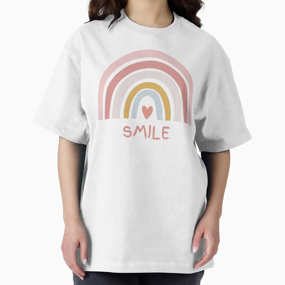 Boho Rainbow Smile Positive Vibes Design by KelliesCorner