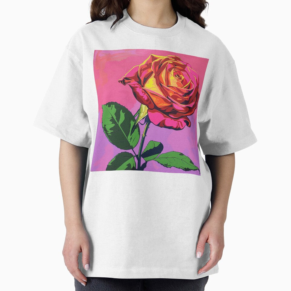 Red Rose Pop Art 5 by AstroRisq