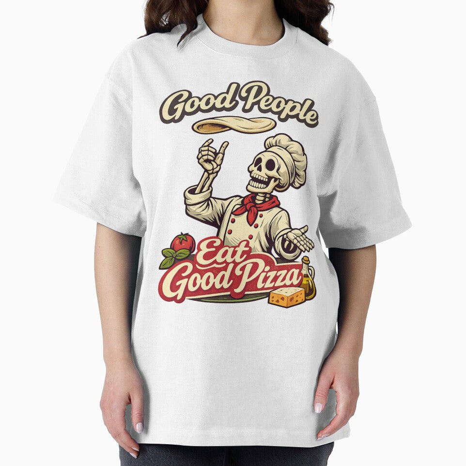 Good People Eat Good Pizza by LuveraxArt