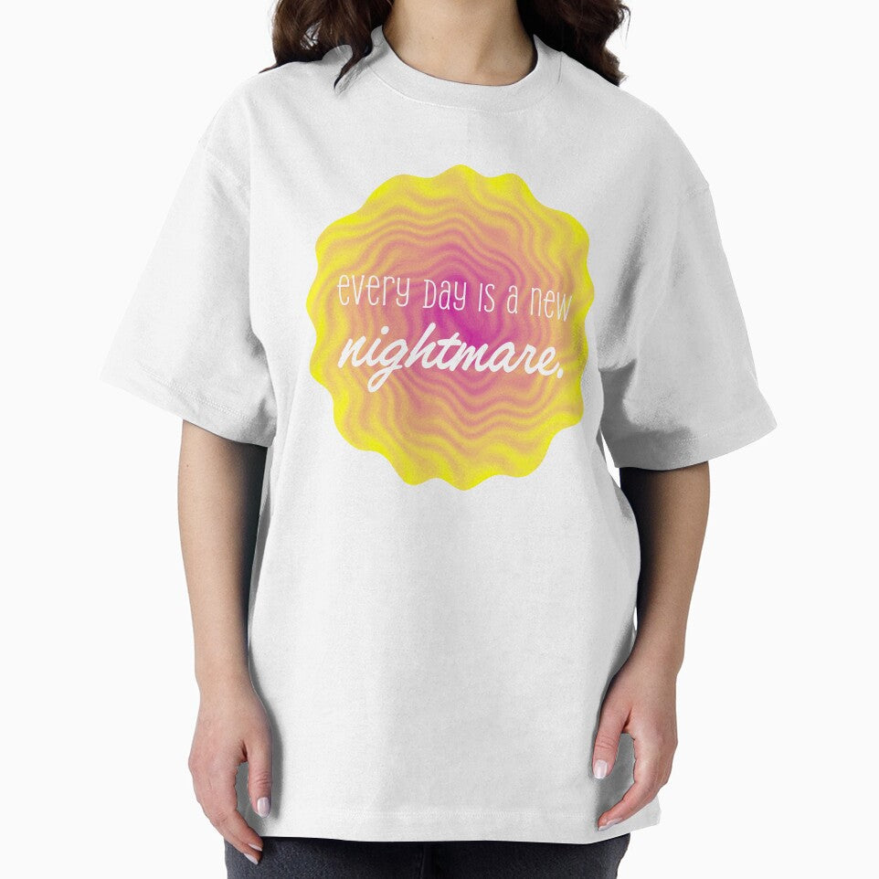 Every Day Is a New Nightmare - Pink and Yellow Swirl by sillyjess
