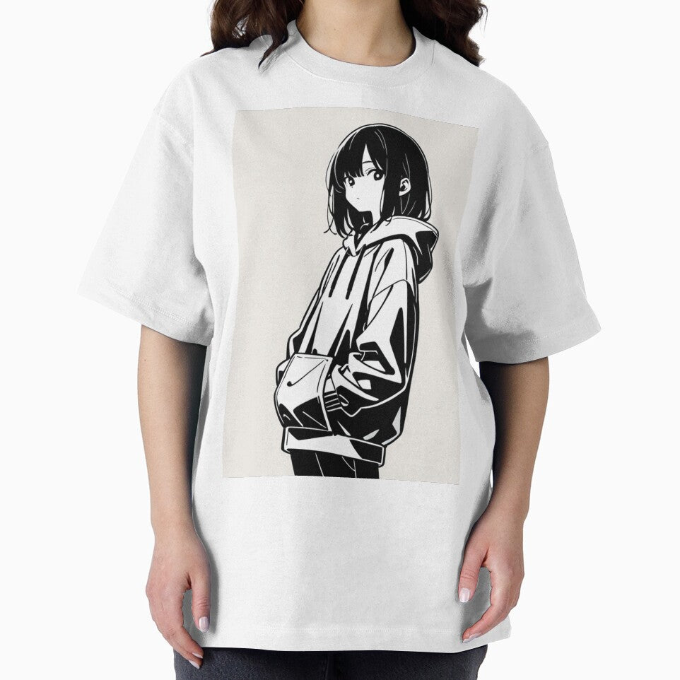 Fashion - Man in Black Hoodie Hood Up Streetwear Anime Variant 3 by AnimeShin