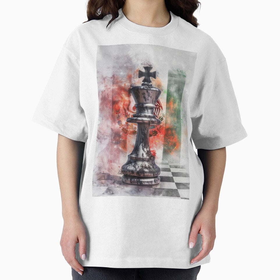 Royal Chess Pieces with Abstract Paint Splashes by Piotrek0001