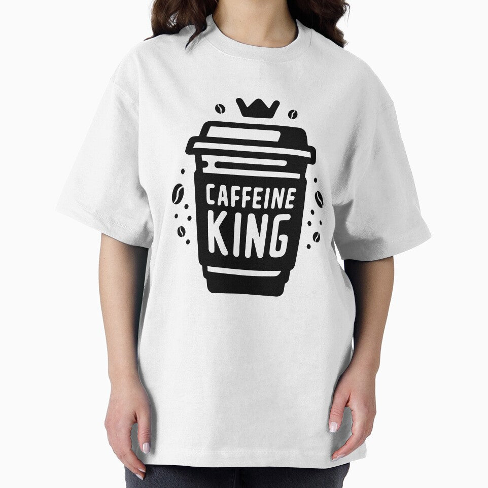 Caffeine King Takeaway Coffee Cup Design by Lulunza