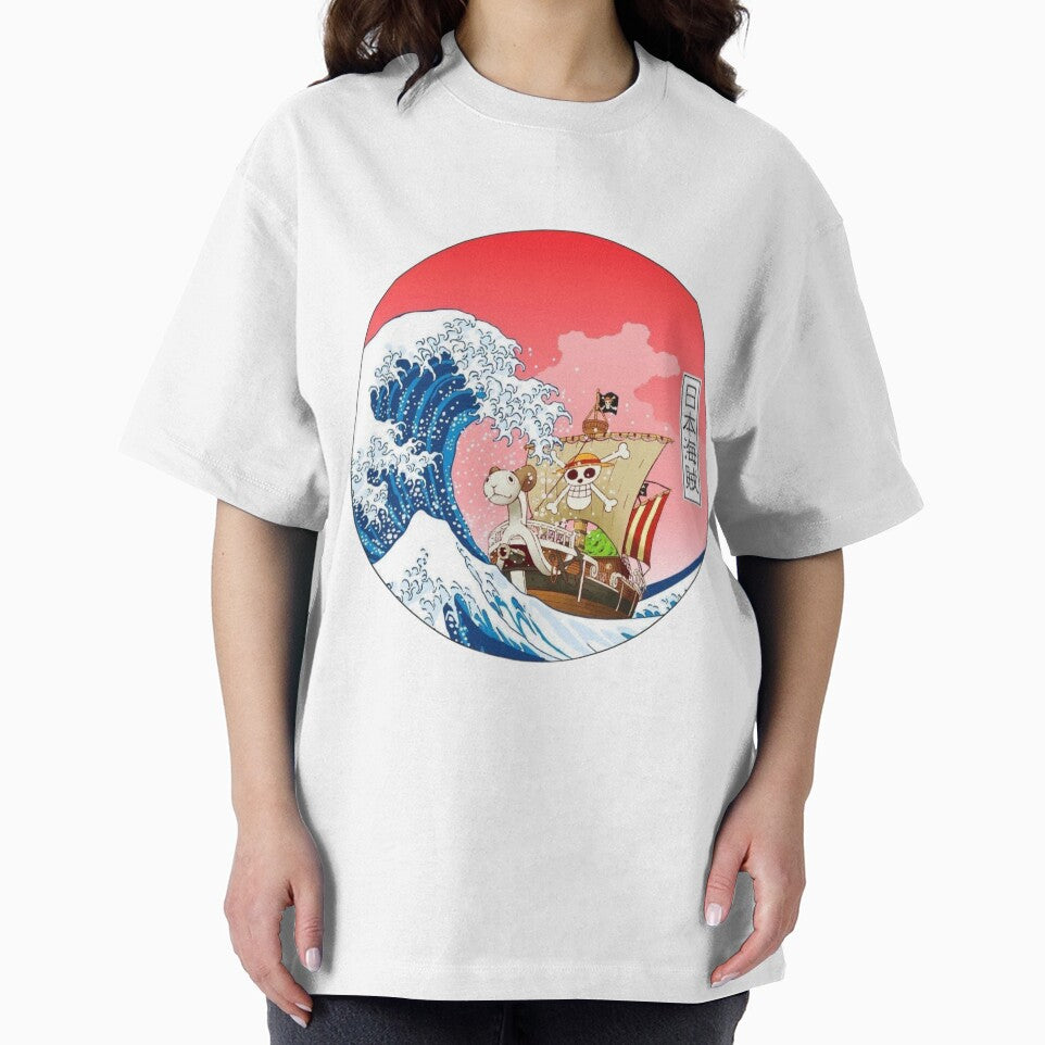 Japanese Culture Wave Pirate King Humor Graphic by socialarmour