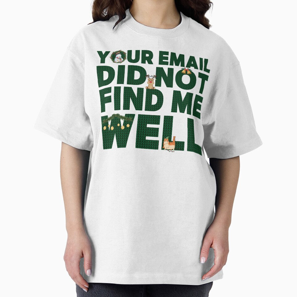 Your Email Did Not Find Me Well | Green Knit Christmas Animals by PROPera-design