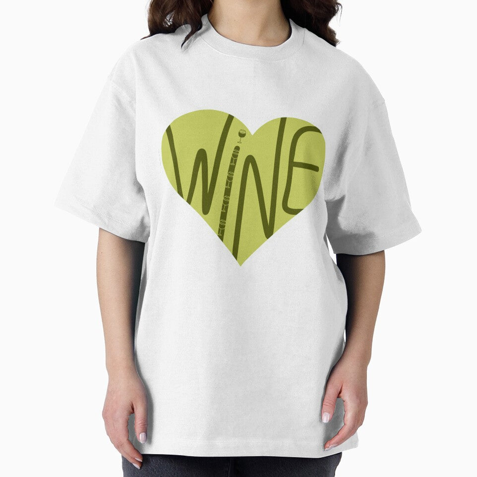 Wine Lover Heart Sticker | Cute Wine Aesthetic Design by ByNiks