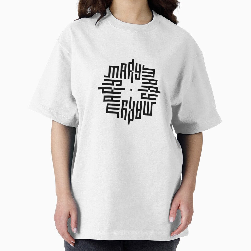 MARY | Black  | Modern Geometric Kufi Calligraphy | From Name to Art by FOR YOUR NAME