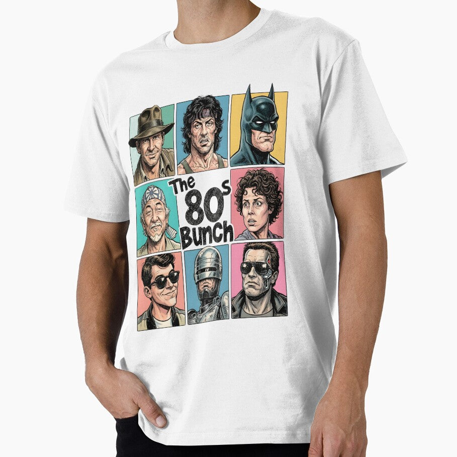 80s Bunch Action Heroes Collage Shirt by MikeMoreArt