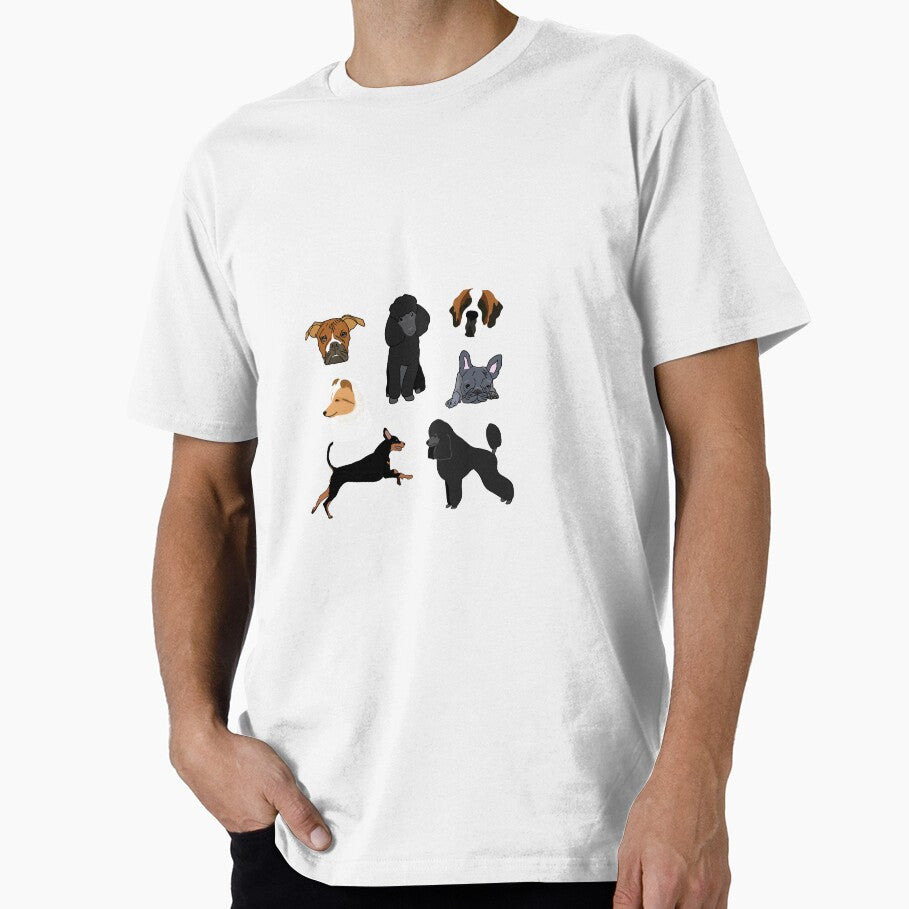 Dog Stickers and Cotton Tote/Shirts by mcdouemm