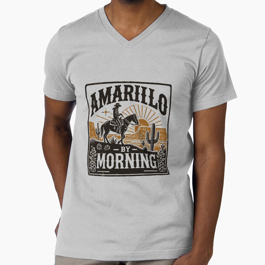 Amarillo by Morning – Vintage Cowboy Western Design by Aredbox