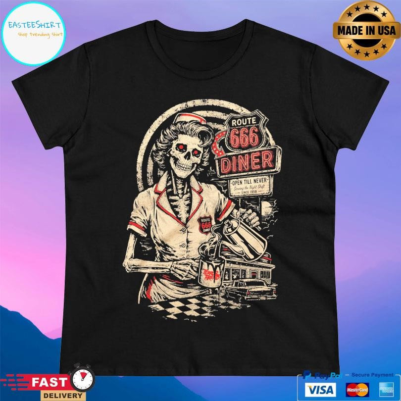 Terrorthreads Route 666 Diner Shirt