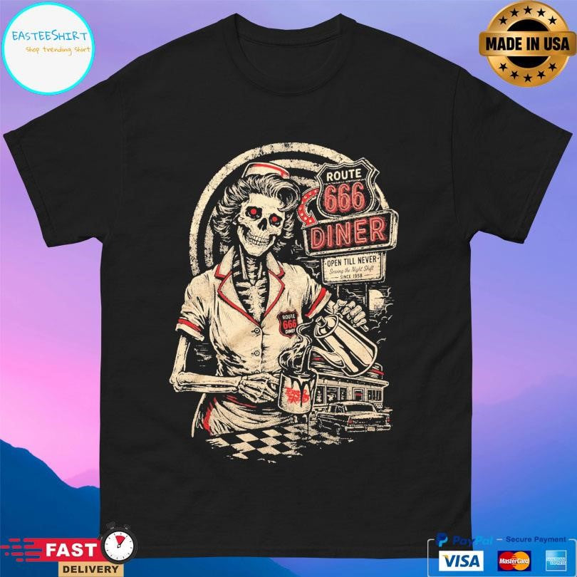 Terrorthreads Route 666 Diner Shirt