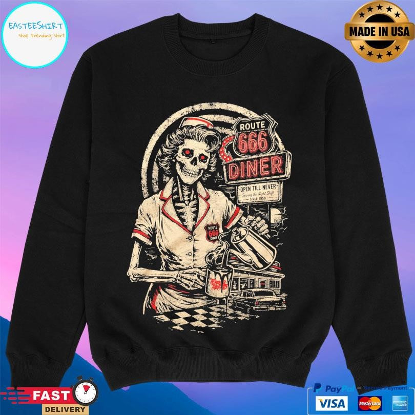 Terrorthreads Route 666 Diner Shirt