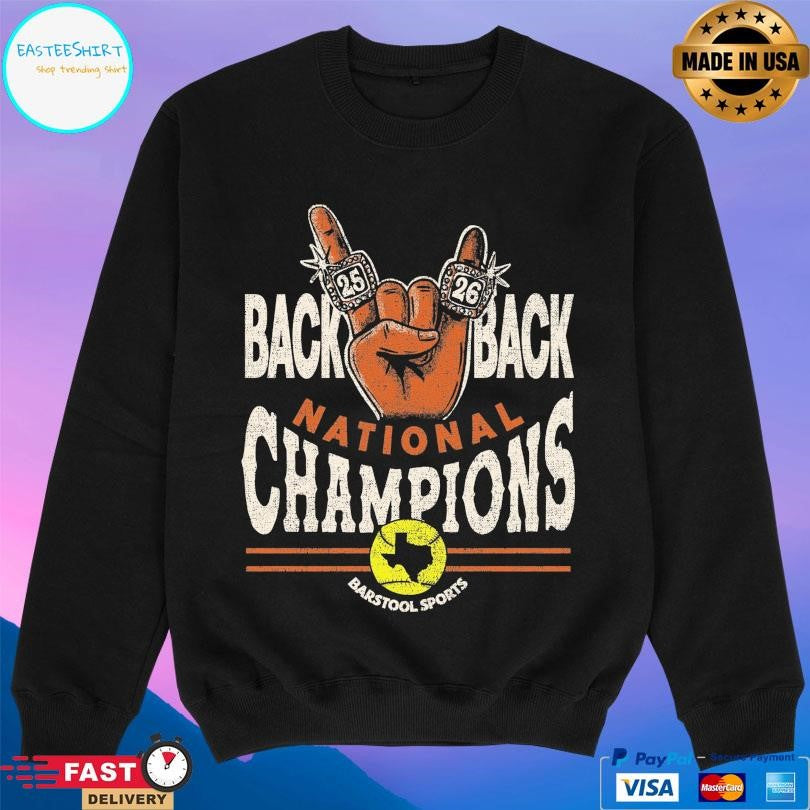 Texas Longhorns Back To Back Softball National Champions Shirt