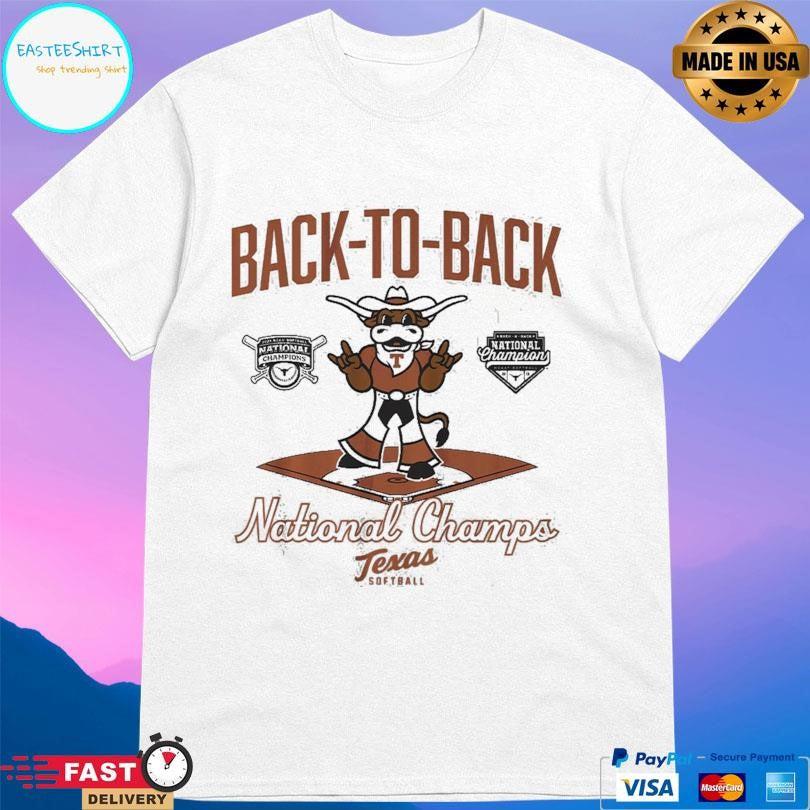 Texas Softball Back To Back Champions Diamond Shirt