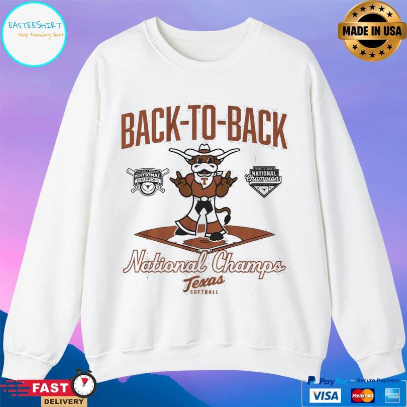 Texas Softball Back To Back Champions Diamond Shirt