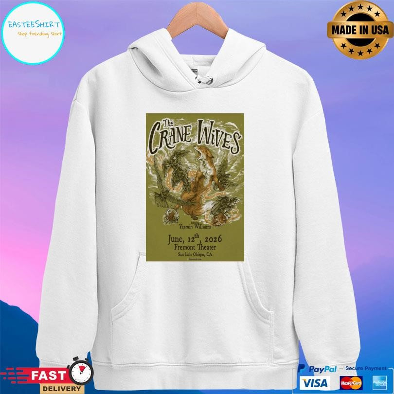 The Crane Wives San Luis Obispo Ca 06 12 2026 Shirt