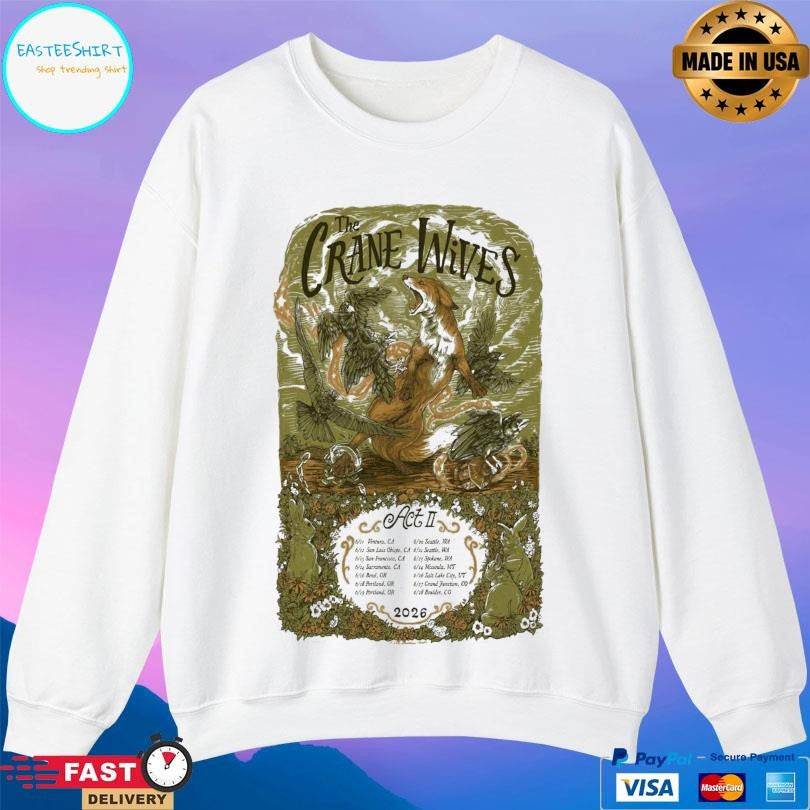 The Crane Wives Tour 2026 Shirt