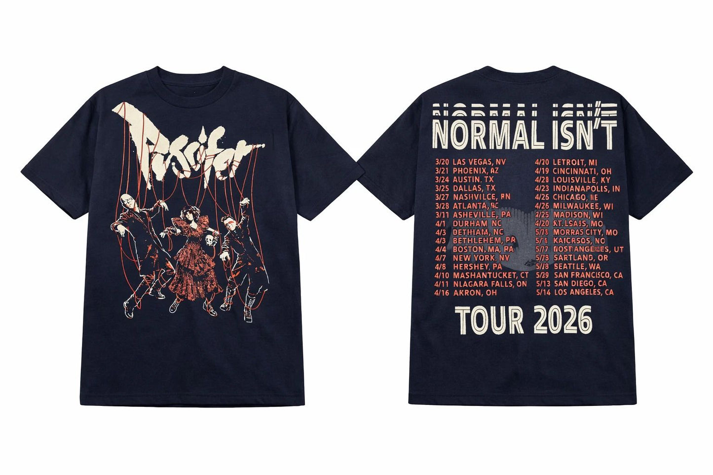 Puscifer The Normal Isn’t Tour Graphic T-shirt