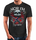 Men's T-Shirt North Viking Norway Skull Skull Print Print Fashion