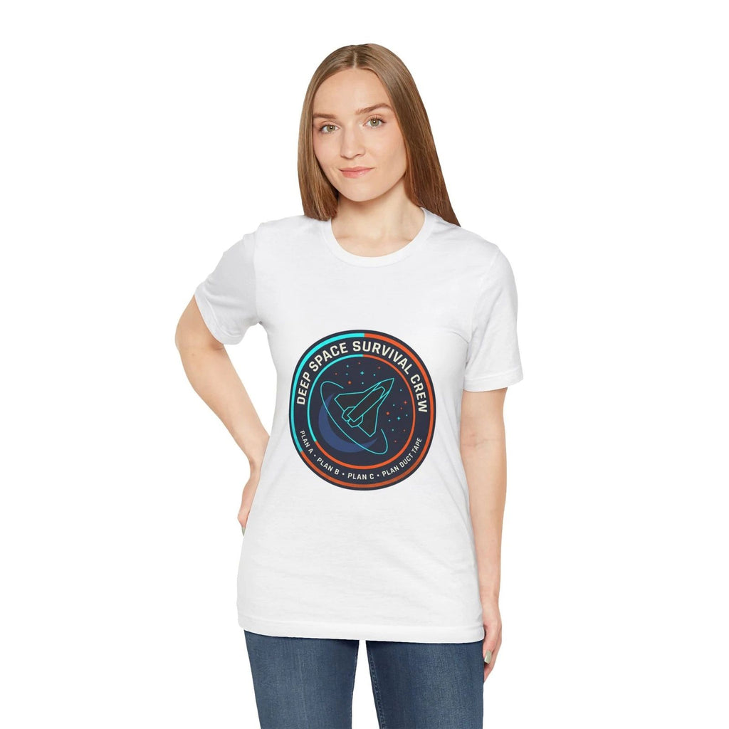 Deep Space Survival Crew emblem T-Shirt | Space Shuttle Badge