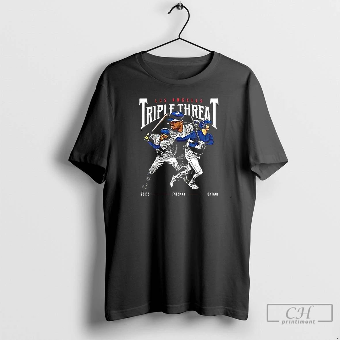 Premium Triple Threat Ohtani Betts Freeman Los Angeles Dodgers T Shirts