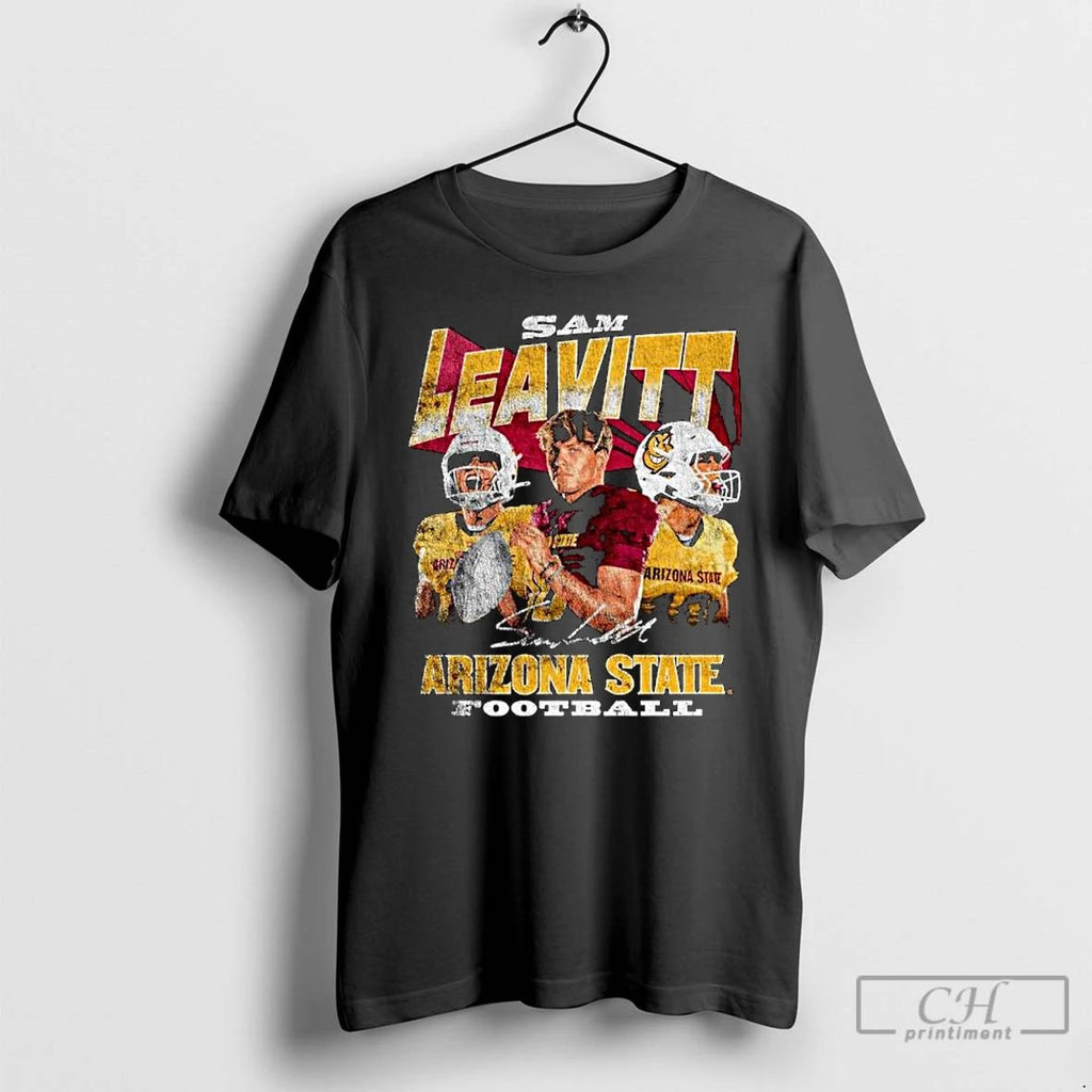 Classic Sam Leavitt Arizona State Sun Devils 90s Graphic Ornaments T Shirts