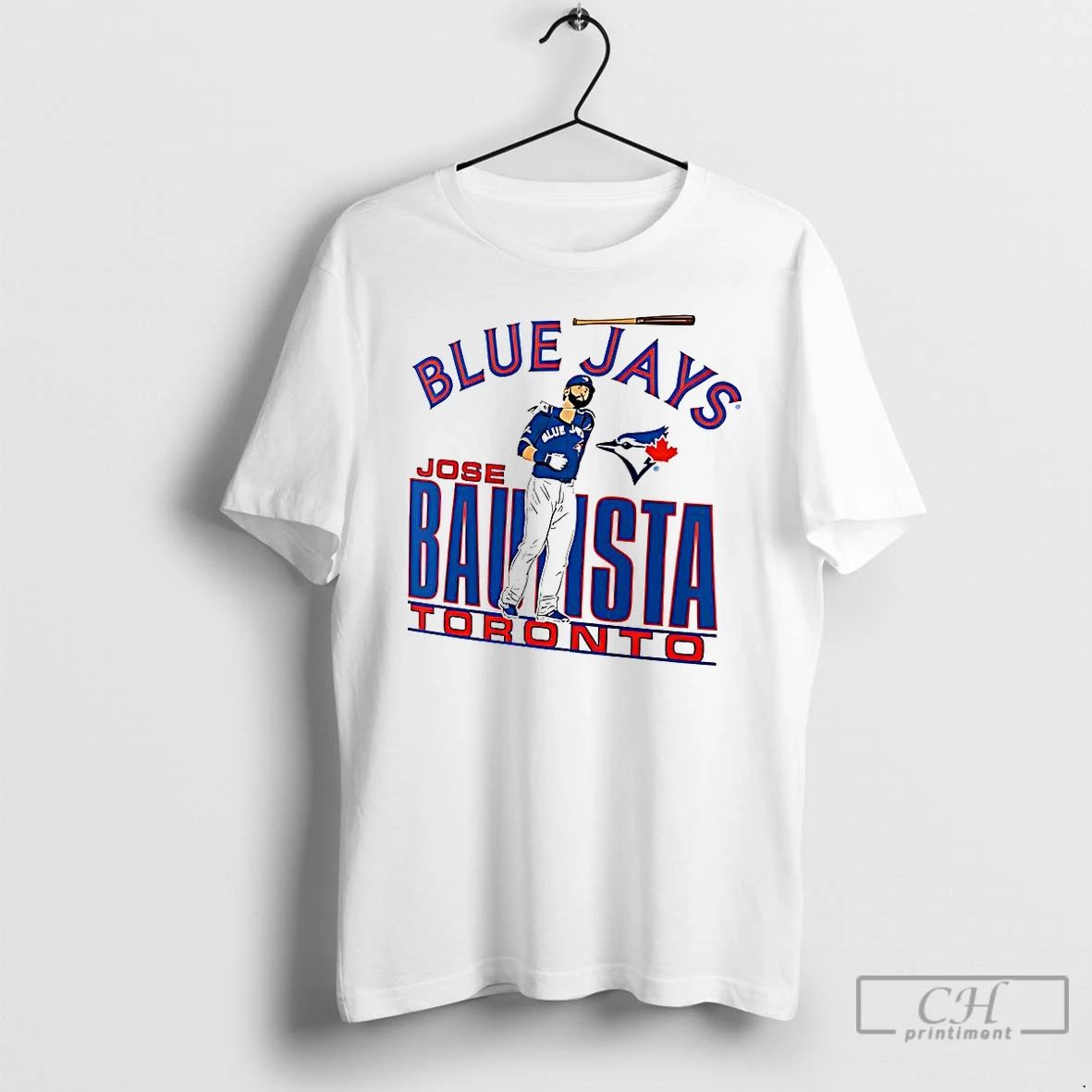Premium Jose Bautista Toronto Blue Jays Baseball Cooperstown Player Graphic T Shirts