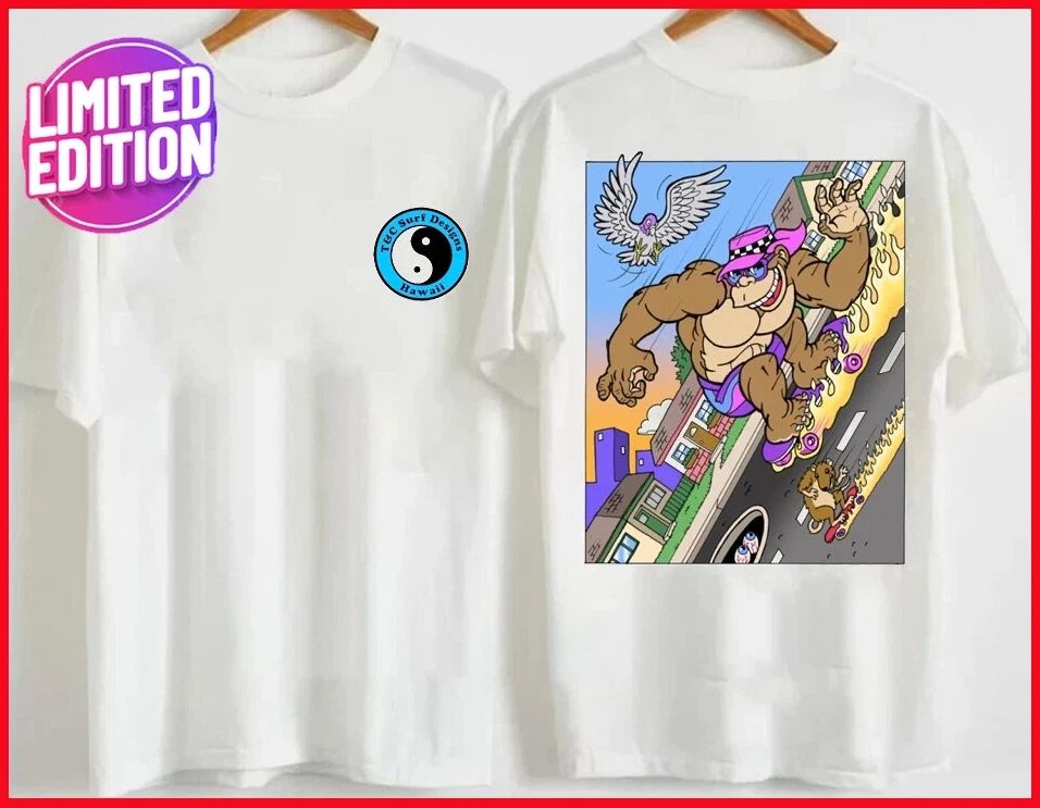 T&C Surf Designs Thrilla Gorilla Skater T-Shirt – Retro 90s Cartoon Tee