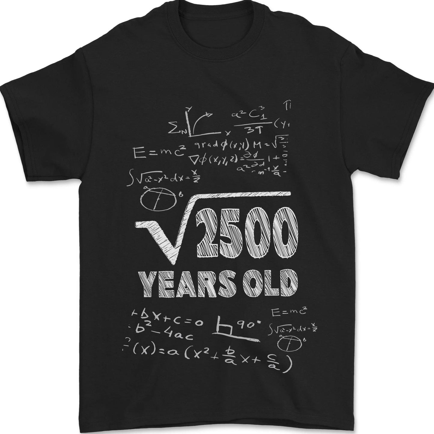 50th Birthday 50 Year Old Geek Funny Maths Mens T-Shirt 100% Cotton