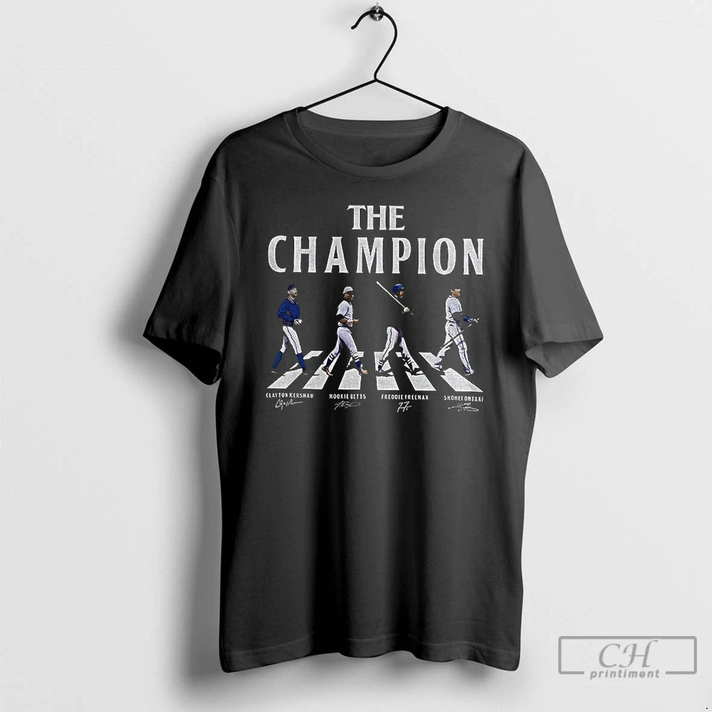Premium J5mqfna6 Los Angles Dodger Baseball Abbey Road The Champion Signature T Shirts
