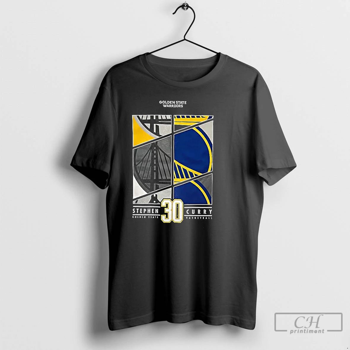 Classic Stephen Curry Golden State Warriors Number 30 Collage Logo T Shirts
