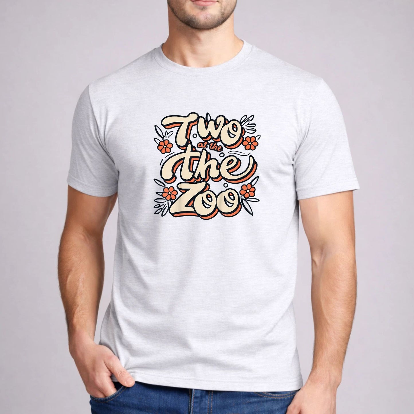 Two At The Zoo Shirt Retro Boho 2nd Birthday Family Matching Gildan Black Tee