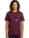 Galaxy-Wolf-1 Mens Graphic Tee, 100% Cotton, Casual Summer Wear
