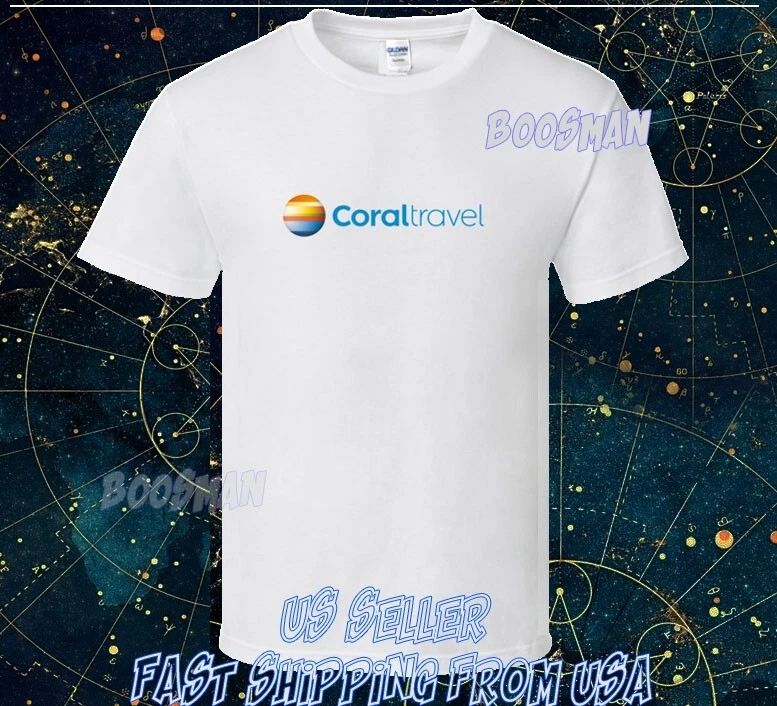 NEW SHIRT CORAL TRAVEL LOGO T SHIRT FUNNY SIZE S TO 5XL