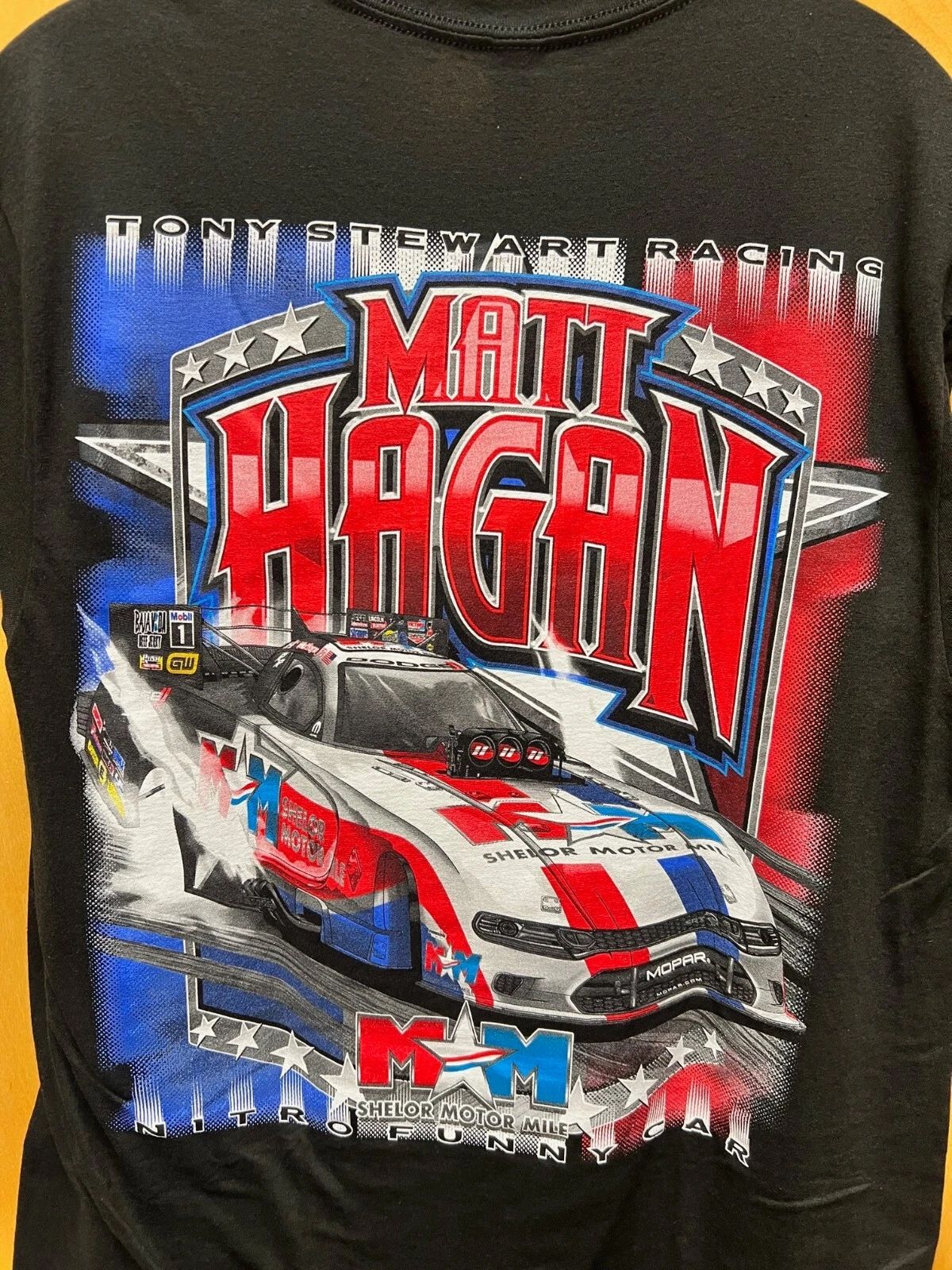 NEW MATT HAGAN NITRO FUNNY CAR SHIRT-TONY STEWART RACING SIZE XL