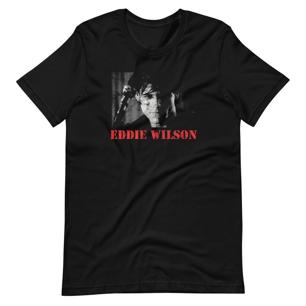 EDDIE WILSON Eddie and the Cruisers Black Graphic Tee Short-Sleeve T-Shirt